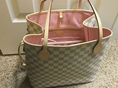 louis vuitton neverfull damier azur rose ballerine lv.de|Louis Vuitton damier Neverfull price.